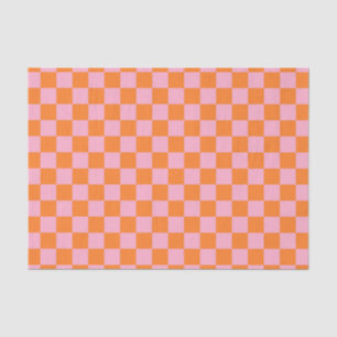 Papel De Seda Naranja y rosa de verificación