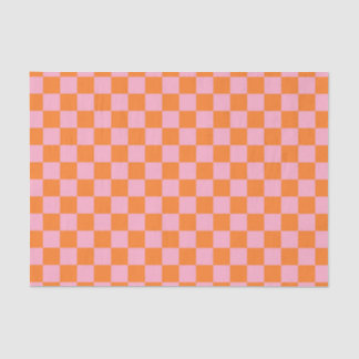 Papel De Seda Naranja y rosa de verificación