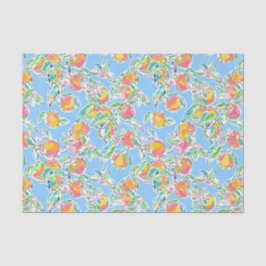 Papel De Seda Naranjas Preppy Palm Beach Print Pastel