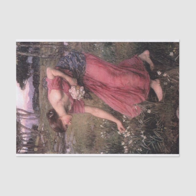 Papel De Seda Narciso de John William Waterhouse - 1912 (Anverso)