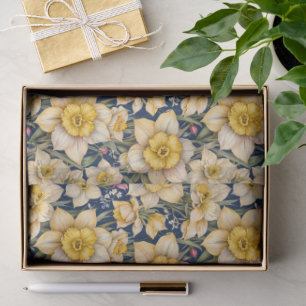 Papel De Seda Narcisos de primavera amarillos