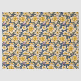 Papel De Seda Narcisos de primavera amarillos