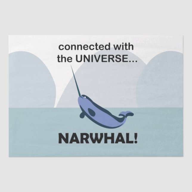 Papel De Seda Narval Conectado Con El Universo Narval (Anverso)