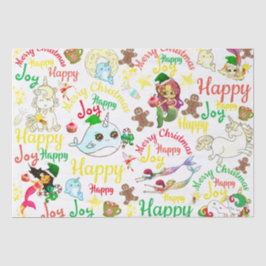 Papel De Seda Narval, Sirena, Unicornio Nombre(s) Personalizado(