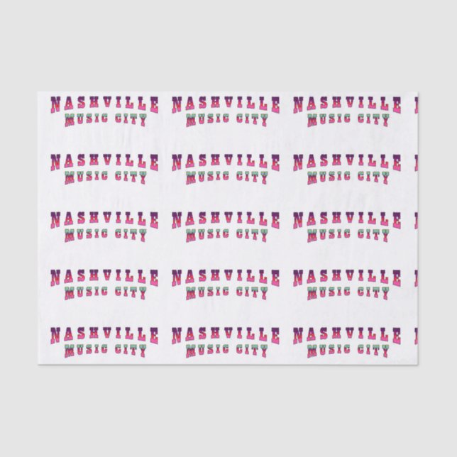 Papel De Seda Nashville Music City2 (Anverso)