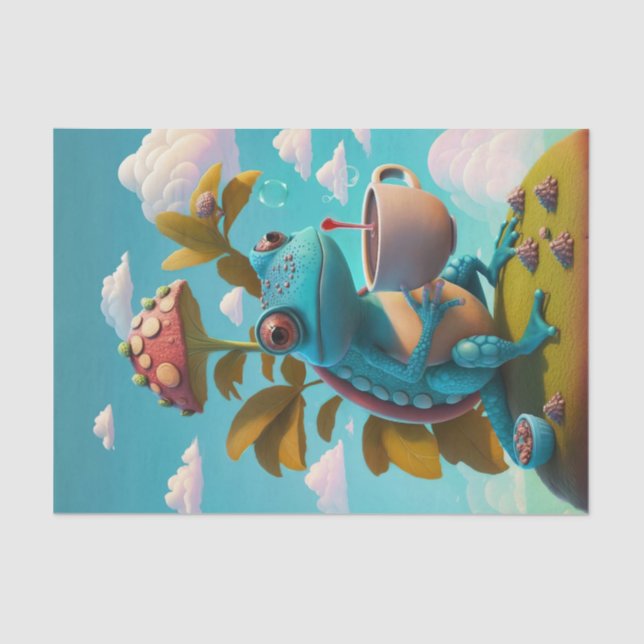 Papel De Seda Nathaniel bebe café, Lizard (Anverso)