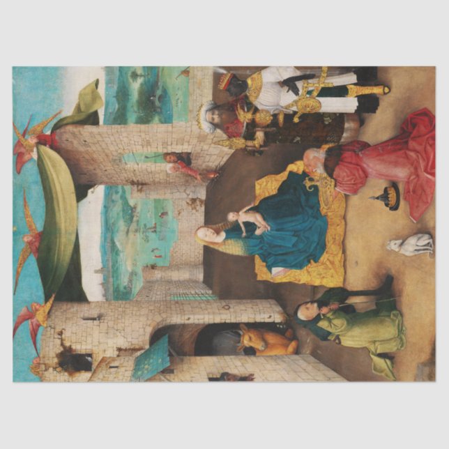 Papel De Seda NATIVIDAD, ADORACIÓN DE MAGI por Navidades BOSCH (Anverso)