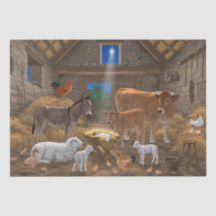 Papel De Seda Natividad de los Navidades de la Santa Noche