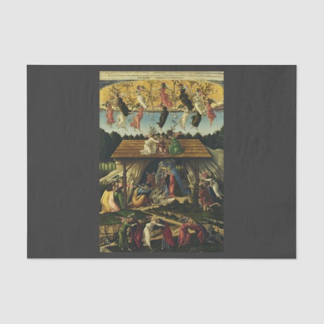 Papel De Seda Natividad mística de Sandro Botticelli (Anverso)