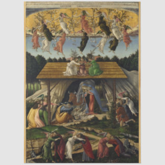 Papel De Seda NATIVIDAD MÍSTICA por Sandro Botticelli ,Navidad