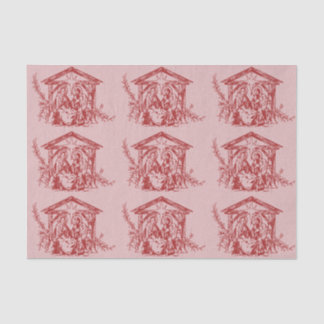Papel De Seda Natividad roja Bonito