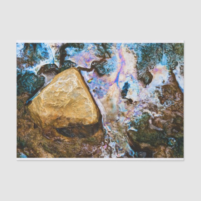 Papel De Seda naturaleza abstracta todavía agua (Anverso)