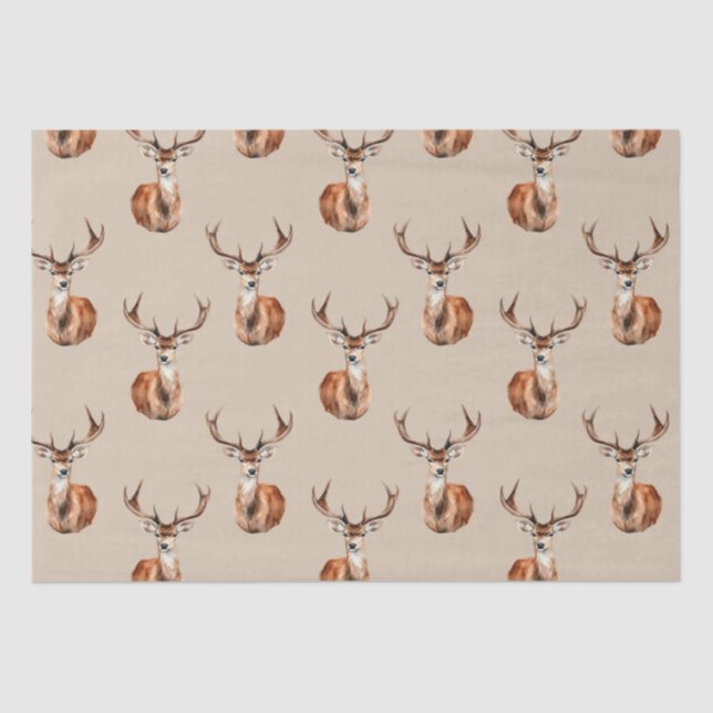 Papel De Seda Naturaleza Deer Wildlife (Anverso)