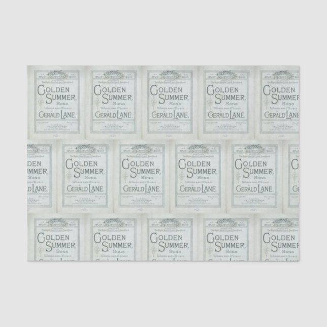 Papel De Seda Nautical Beach Design Series 16 (Anverso)