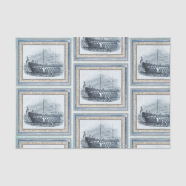 Papel De Seda Nautical Beach Design Series 19 (Anverso)