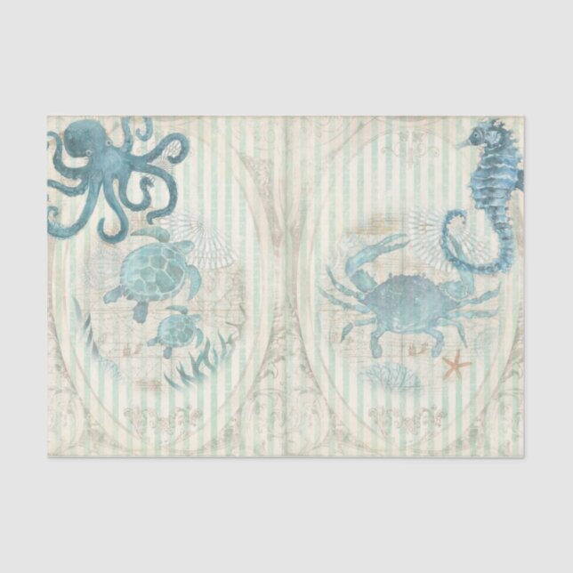 Papel De Seda Nautical Beach Design Series 2 (Anverso)