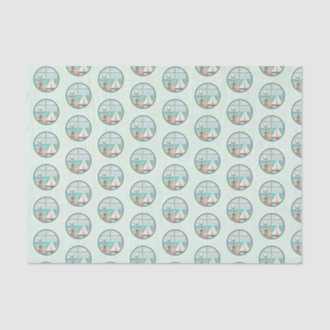 Papel De Seda Nautical Beach Design Series 5 (Anverso)