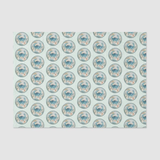 Papel De Seda Nautical Beach Design Series 7 (Anverso)