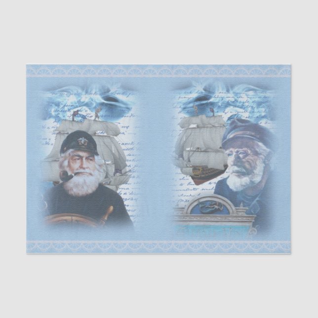 Papel De Seda Nautical Harbour Design Series 8 (Anverso)