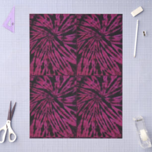 Papel De Seda Nautilus Tie-Dye Decoupage Púrpura Rojo Púrpura Es
