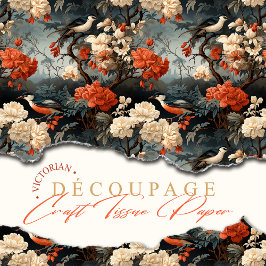 Papel De Seda Naves Bohemias Verde azuladas de Boho georgiano vi