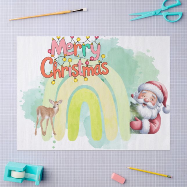 Papel De Seda Navidad  (Artesanía)