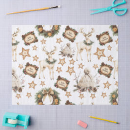 Papel De Seda Navidad Acogedora Vintage