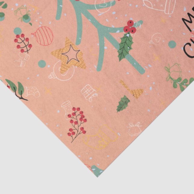 Papel De Seda Navidad adorable (Detalle)