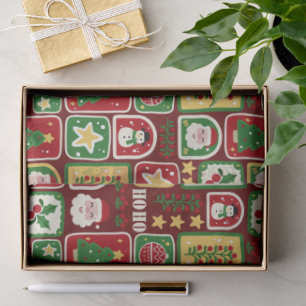 Papel De Seda Navidad Alegre y Brillante