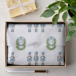 Papel De Seda Navidad Cascanueces Azul