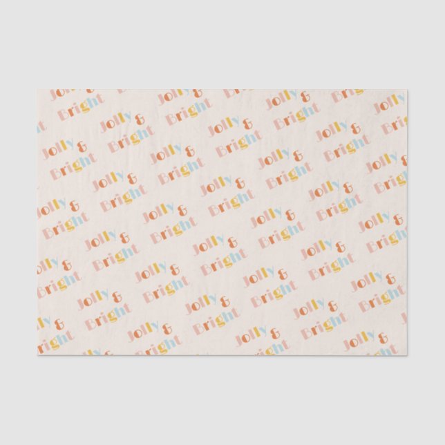 Papel De Seda Navidad Chic Alegre y Brillante (Anverso)