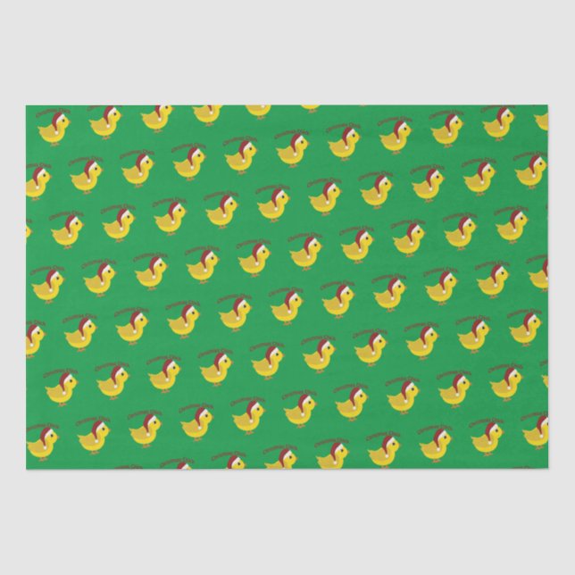Papel De Seda Navidad Chick (Anverso)
