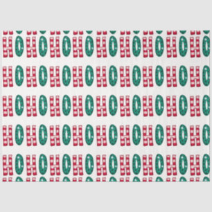 Papel De Seda Navidad Colorida Ho Ho Ho Adorable