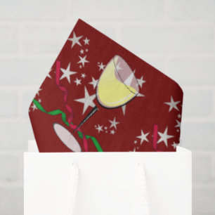 Papel De Seda Navidad con Vino Blanco