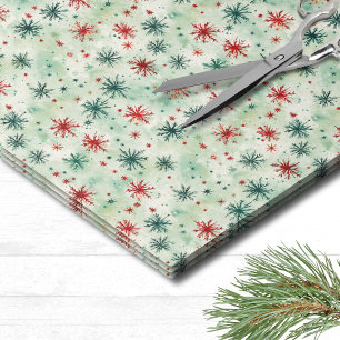 Papel De Seda Navidad Copo de Nieve Festivo