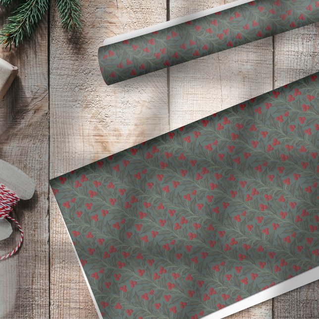 Papel De Seda Navidad de Bayas de Acebo (Subido por el creador)