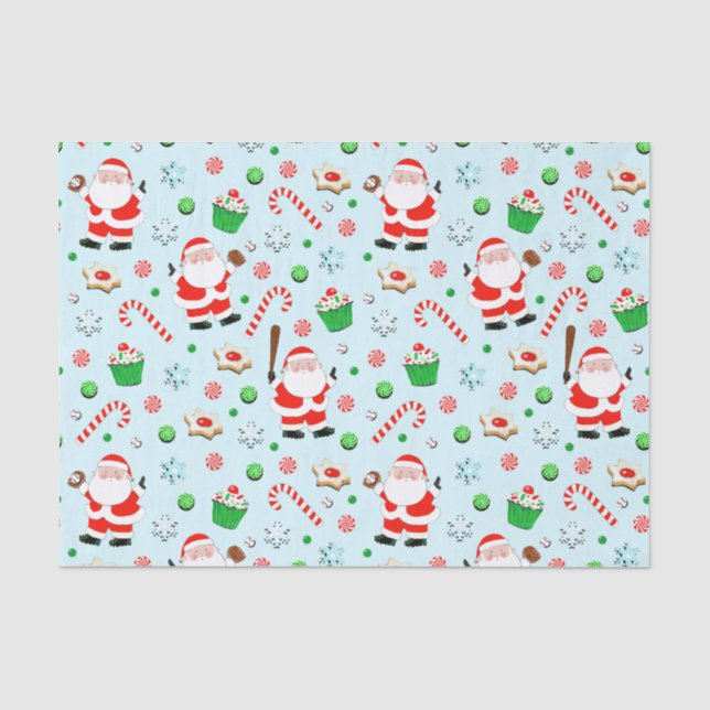 Papel De Seda Navidad de béisbol (Anverso)