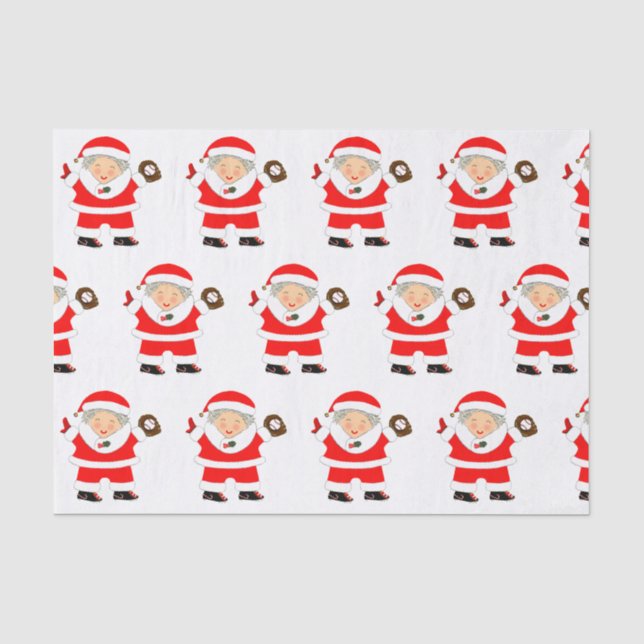 Papel De Seda Navidad de béisbol (Anverso)