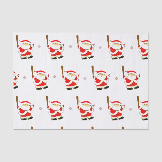 Papel De Seda Navidad de béisbol (Anverso)