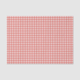 Papel De Seda Navidad de cuadros rojos clásicos