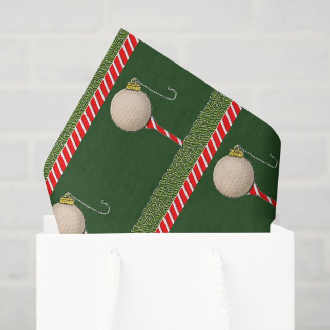 Papel De Seda Navidad de Golf (Bolsa de regalo)