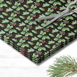 Papel De Seda Navidad de Holly Berry
