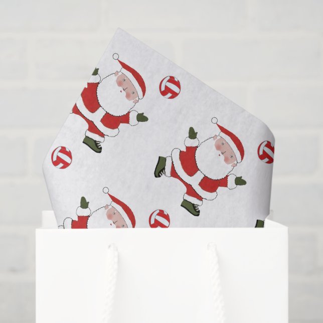 Papel De Seda Navidad de voleibol (Bolsa de regalo)