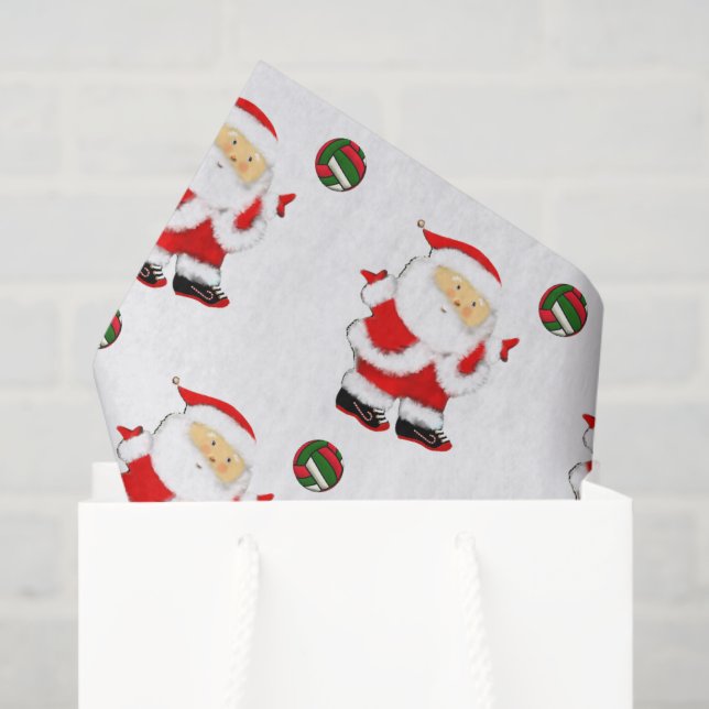 Papel De Seda Navidad de voleibol (Bolsa de regalo)