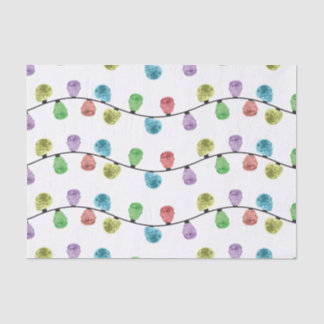 Papel De Seda Navidad del cráneo enciende el papel seda