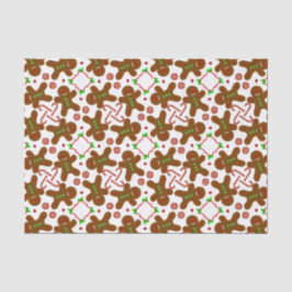 Papel De Seda Navidad del hombre de pan de jengibre