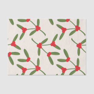 Papel De Seda Navidad elegante bayas de invierno Fiesta