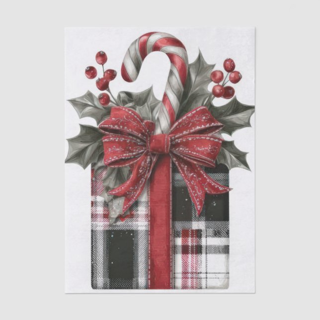 Papel De Seda Navidad elegante y festiva (Anverso)