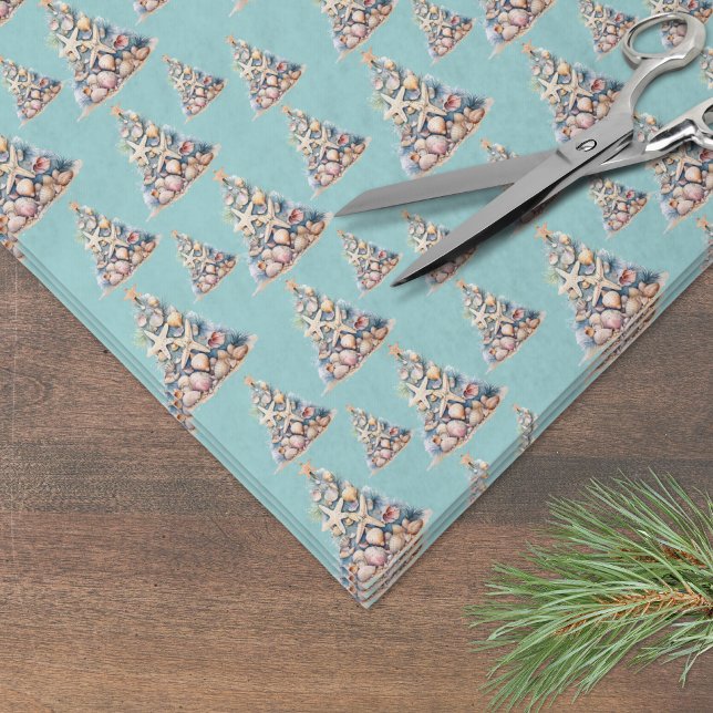 Papel De Seda Navidad en la playa (Beach Christmas Tissue Paper)