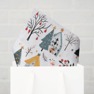 Papel De Seda Navidad escandinava  